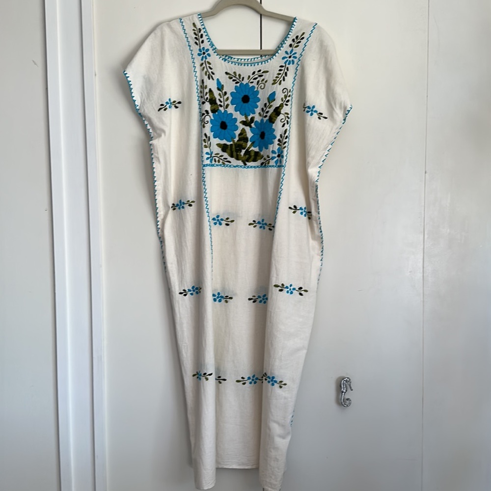 Embroidered beautiful Mexican style mumu